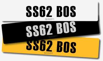 Registration SS62 BOS - Offered without reserve