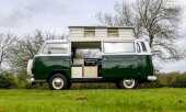 1972 Volkswagen T2 Camper - Vango air driveaway awning included - 2