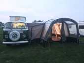1972 Volkswagen T2 Camper - Vango air driveaway awning included - 9